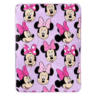 Disney Soft Plush Throw Blanket - Minnie Mouse Design - 100% Polyester - 100 x 150cm