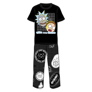 Disney Mens Pyjamas - Rick and Morty Design - 100% Cotton