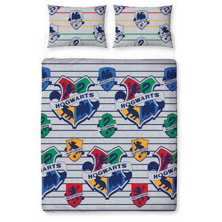 Harry Potter Reversible Duvet Set - Hogwarts Brave Design - Single and Double
