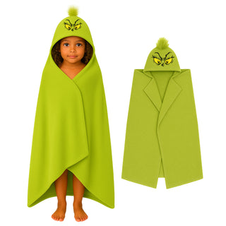 The Grinch Kids Hooded Wrap Blanket - Size 120x150cm