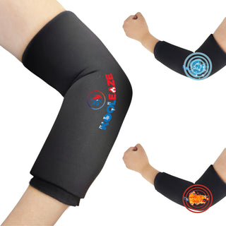 KOOLEAZE Reusable Gel Ice Pack Sleeves for Hot and Cold Therapy - Elbow Sleeve