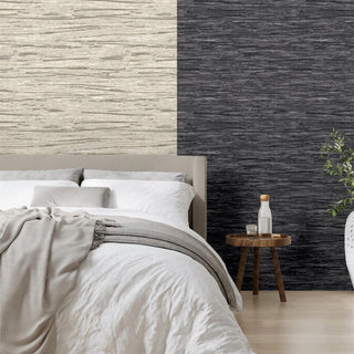 Debona Horizon Wallpaper - Charcoal and Taupe - 10.05m x 0.53 - Perfect for Bedroom, Living Room, and Dining Room