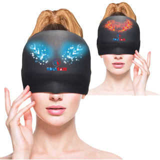 KOOLEAZE Migraine Relief Open TOP Cap - Black Design
