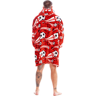 Its Coming Home Oversized Fleece Hoodie - England Football Design - 100% Polyester - Adults