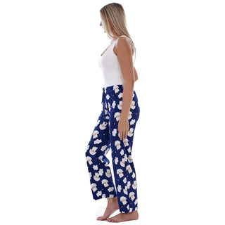 Keanu Ladies Pack of 2 Fleece Lounge Pants - Lamb and Puppy Design