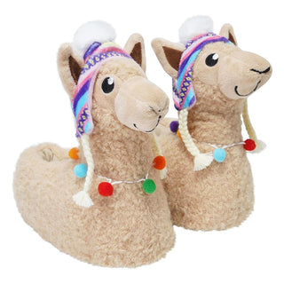 Keanu Kids 3D Slippers - Cute Llama Design - Non Slip Sole