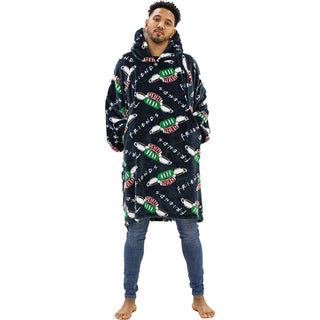 Friends Unisex Fleece Oversized Hoodie - Logo Design - Super Soft Sherpa