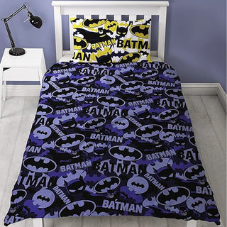 DC Justice Reversible Duvet Set - Batman Camo Design - Single