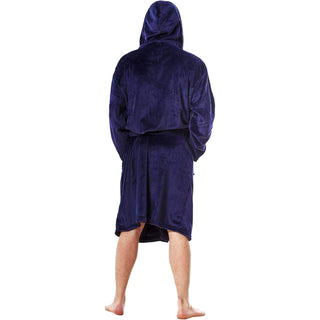 Keanu Mens Dressing Gown - Shark Head Design - 100% Fleece Polyester - Adults