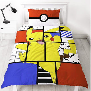 Pokemon Reversible Duvet Set - Super Memphis Design - Single