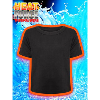 Heatforce Pack of 4 Kids Thermal T-Shirts - Short Sleeve Top - Assorted Greys