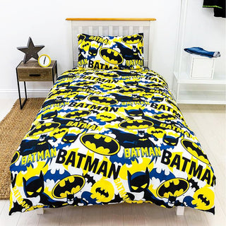 DC Justice Reversible Duvet Set - Batman Camo Design - Single