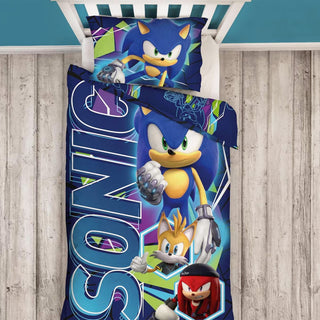 Sonic Reversible Duvet Set - Gaming Design - Single