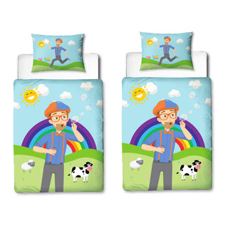 Blippi Reversible Duvet Set - Digger Design - Junior