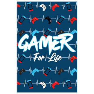 Gamer Fleece Blanket - Gaming Controller Beats Design - 100% Polyester - 100 x 150cm