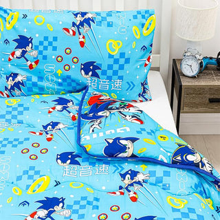Sonic Coverless Reversible Duvet Set - Quilt & Pillowcase - 10.5 tog - Single