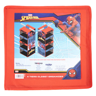 Marvel Spiderman Hanging Wardrobe Organizer Foldable Storage - 71cm x 29cm x 28cm
