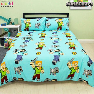 Minecraft Reversible Duvet Set - Adventures Design - Double