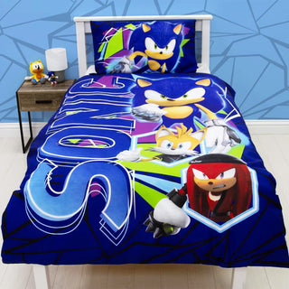 Sonic Reversible Duvet Set - Gaming Design - Single