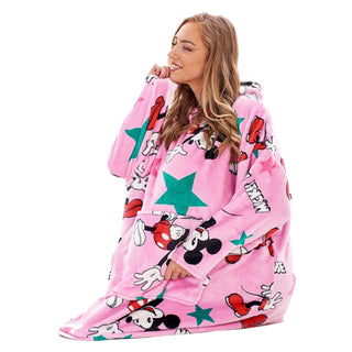 Disney Ladies Oversized Hoodie - Mickey Mouse Design