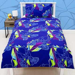 Sonic Reversible Duvet Set - Gaming Design - Single