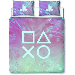 Playstation Reversible Duvet Set - Marble Design - Single and Double