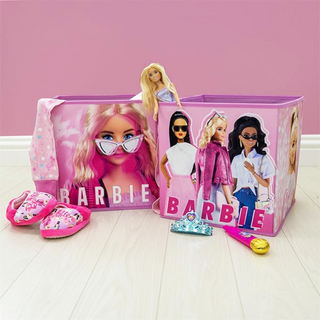 Barbie Storage Boxes - 2 Pack Foldable Storage Cubes - 30cm x 30cm x 30cm