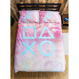 Playstation Reversible Duvet Set - Marble Design - Single and Double
