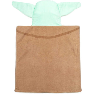Disney Hooded Towel Poncho - Baby Yoda Design - 100% Cotton - 56cm x 56cm