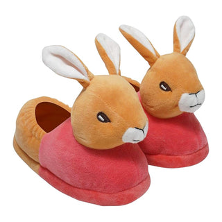 K Collection Kids Slippers - 3D Rabbit Head Design - Pink