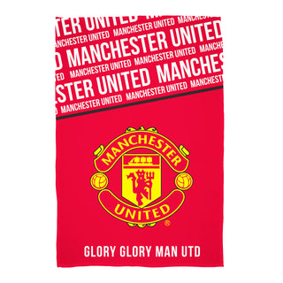 Manchester United Fleece Blanket - Glory Design - 100% Polyester - 100 x 150cm