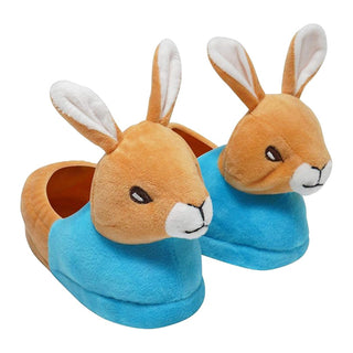K Collection Kids Slippers - 3D Rabbit Head Design - Blue