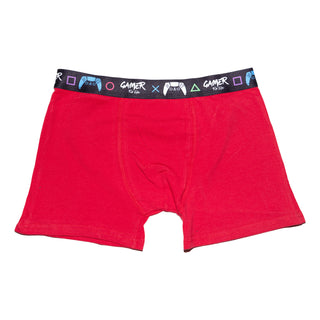 Gamer Pack of 5 Boys Boxer Trunks - Gamer for Life Band Design - Cotton Blend