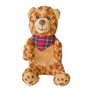 K Collection 3D Novelty Hot Water Bottle With Removable Cover -  750 ML Capacity - Teddy Bear Design
