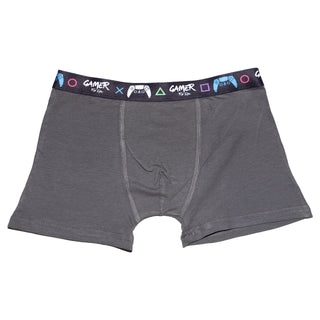 Gamer Pack of 5 Boys Boxer Trunks - Gamer for Life Band Design - Cotton Blend