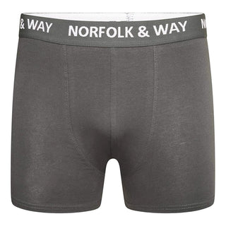 Norfolk & Way Pack of 6 Mens Boxer Trunks - Colour Design - Cotton Blend
