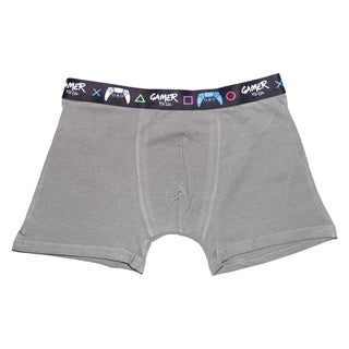 Gamer Pack of 5 Boys Boxer Trunks - Gamer for Life Band Design - Cotton Blend