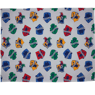 Harry Potter Fleece Throw Blanket - Crests Design - 100% Polyester - 100 x 150cm