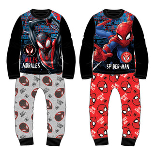 Marvel 2 Pack Kids Pyjamas - Spiderman & Miles Morales Designs - 100% Cotton - 5 to 14 Years