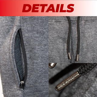 Keanu Pack of 3 Boys Regular Fit Fleece Shorts - Charcoal, Light Grey, Navy Design - Sizes 5-14 Years