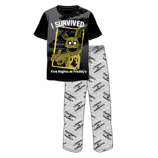 Disney Mens Pyjamas - Five Nights at Freddy’s Design - 100% Cotton