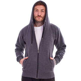 Keanu Kids 2 Pack Zip Up Hoodie - Fleece Lining - Navy and Charcoal Design