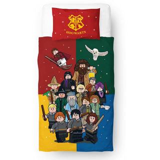 Harry Potter Reversible Duvet Set - Lego Design - Single