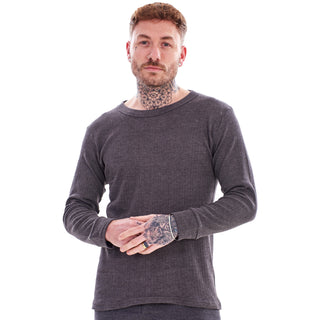 Heatforce Mens 3 Pack Thermal Long Sleeve T-Shirt -  0.45 Tog - Available in White, Grey and Black