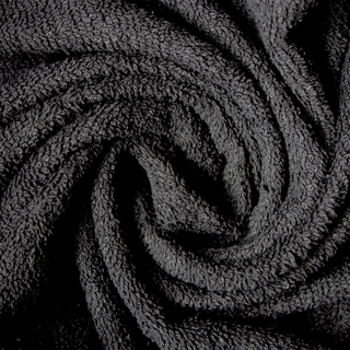 K Collection 10 Piece Egyptian Cotton Towel Set - 100% Cotton -  4 x Face, 4 x Face & 2 x Bath - Black Design