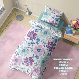 K Collection 'Floral' Rotary Duvet Set