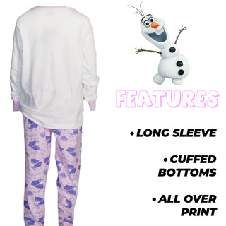 Disney 2 Pack Kids Pyjamas - Frozen Designs - 100% Cotton - 5 to 14 Years