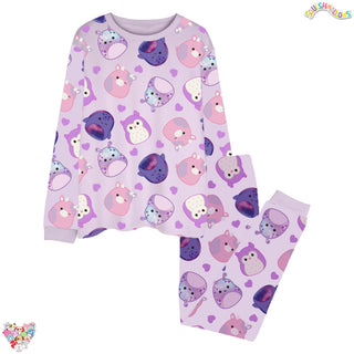 Squishmallows Girls Pyjamas Set - All Over Print - 4 to 12 Years