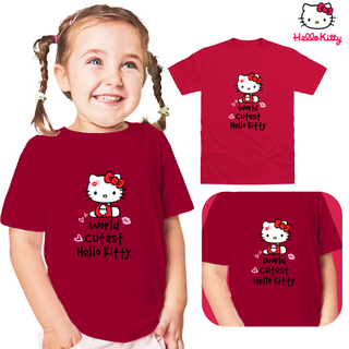 Hello Kitty 3 Pack Kids T-Shirts - Cute & Stylish Designs - 100% Cotton