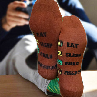Mens 7 Pack Socks Days of the Week and Gaming Novelty Design - Cotton Rich